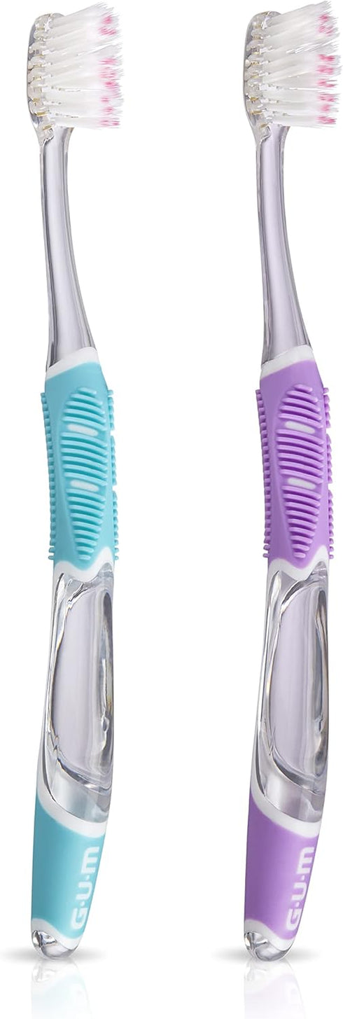 GUM Sensitive Technique Deep Clean Toothbrush, Compact Head, 1ct (12pk)...