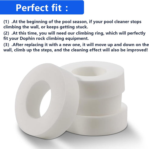 Pool Cleaner Climbing Rings for Dolphin Maytronics Nautilus Robotic Replacement Part 6101611-R4, Fits M200/M400/M500, Nautilus/CC Plus DX3/DX4/DX6...