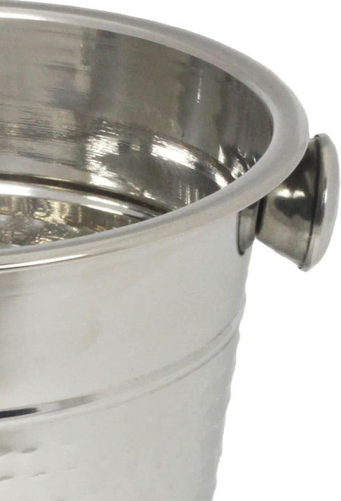 Chef Craft Hammered Champagne Bucket, 4 Quart, Stainless Steel...