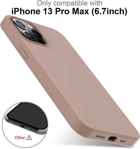 DEENAKIN Compatible with iPhone 13 Pro Max Case with Screen Protector,Soft Flexible Silicone Gel Rubber Bumper Cover,Slim Fit Shockproof Protectiv...