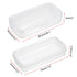 JUXYES Plastic Sterilizing Tray for Nail Art Accessories Tools, Portable Nail Art Tool Sterilizer Tray with Strainer, Fully Transparent Storage Bo...