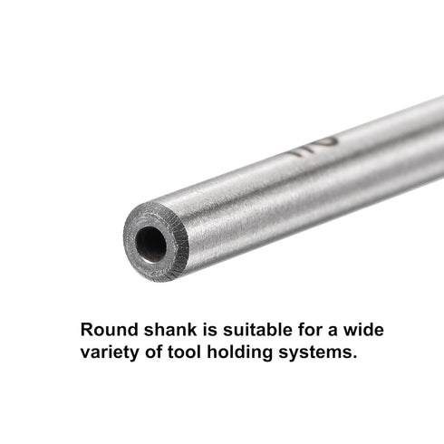 uxcell 1/8" 3/16" 1/4" 5/16" Chucking Reamer H7 Accuracy High Speed Steel Lathe Machine Reamer 6 Straight Flutes Round Shank Milling Cutter Tool R...