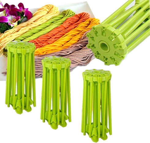 Kitchen Pasta Drying Rack Folding, iPstyle Spaghetti Drying Rack Noodle Stand with 10 Bar Handles Green...