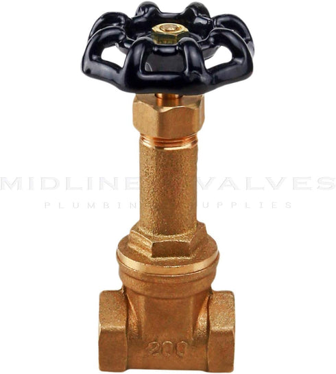 Everflow Supplies 44122-NL 1/2" Long Bonnet Gate Valve With Female Threaded IPS Connections...
