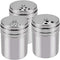 Seasoning Bottle Outgeek 3Pcs Shaker Spice Bottle Airtight Spice Shaker with Top Rotatable Seasoning Shaker Kitchen Gadget (Silver)...