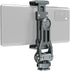 Phone Mount for Camera Hot Shoe, Aluminum Camera Hot Shoe Phone Holder with 2 Additional Cold Shoe Mounts, 360°Adjustable Phone Holder for iPhone ...
