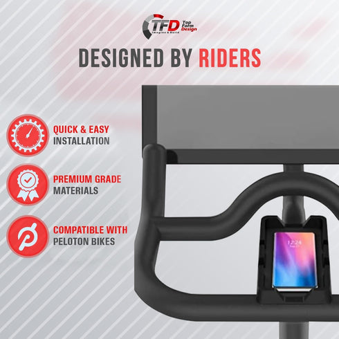 TFD Phone Holder Compatible w/Peloton Bike & Bike+ | Phone Tray, Baby Monitor, Cell Phone Holder Mount - Great for Earbuds & Fits Most Phones - An...