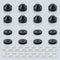 Speaker Spikes Floor Protectors 4pcs, Shockproof Speaker Isolation Stand Feet for HiFi Amplifier, Subwoofer, DAC Recorder, Turntable, Cone Base Pa...