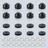 Speaker Spikes Floor Protectors 4pcs, Shockproof Speaker Isolation Stand Feet for HiFi Amplifier, Subwoofer, DAC Recorder, Turntable, Cone Base Pa...