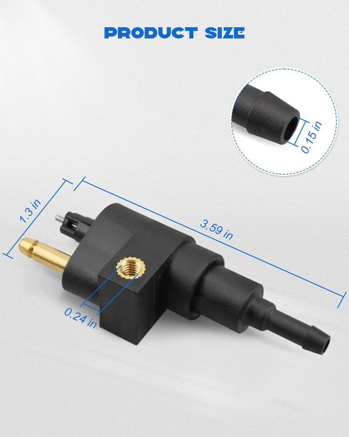 Boat Engine Fuel Connector Fit for Mercury Mariner Force 4HP 5HP 6HP 8HP 9.9HP 15HP 20HP-70HP 75HP 90HP 175HP, Replace 22-8M0148583 8M0182334 1578...