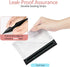 PACKISM Leak Proof Clear Travel Pouch - Sealed TSA Approved Toiletry Bag, BPA-free Reusable, Semi-Transparent Clear Cosmetic Bag with Flat Bottom,...