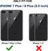 for iPhone 8 Plus Case, iPhone 7 Plus Case with Belt Clip Holster, 2X Screen Protector, Military Grade Heavy Duty Shockproof Drop-Proof Rugged Pro...