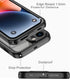 for iPhone 14 Plus Case Waterproof 6.7'', Full Protective Shockproof Dustproof Phone Case with Screen Protector for iPhone 14 Plus (Clear)...