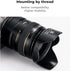K&F Concept 58mm Tulip Flower Lens Hood for Canon Rebel T8i T7 T7i T6i T6 T6s T5i T5 T4i T3i SL3 SL2 SL1 DSLR Cameras with RF24-50mm F4.5-6.3 is S...