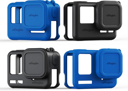 Ace/Ace Pro Silicone Protective Case for Insta360 Ace/Ace Pro,Lens Caps Protector Sleeve Case Cover Action Camera Accessories with Neck Strap Lany...