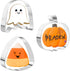 4" Halloween Cookie Cutters Set for Baking - Pumpkin, Ghost and Candy Corn Shape Large Stainless Steel Holiday Cutter...