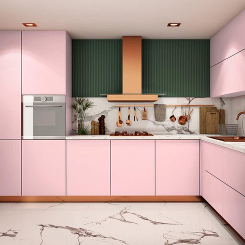 Wudnaye Pink Wallpaper Peel and Stick Wallpaper Pink Contact Paper for Cabinets 11.8 inch x 118.1 inch Glitter Pink Countertop Covers for Kitchen ...