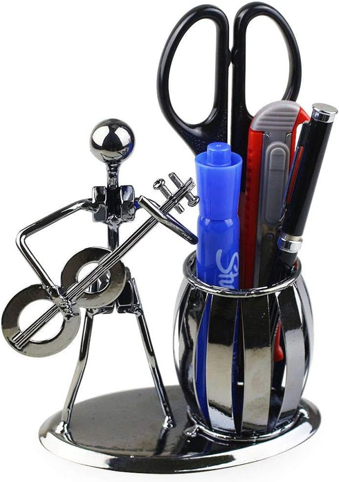 Metal Pencil Holder, Office Supply Pen Organizer Desktop Decoration Stand Container (Bass)...