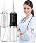Water Flosser, Travel Bag, 4 Function Nozzles, Portable 3 Modes 220ml Water Tank Rechargeable IPX7, Waterproof...