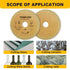 Glass Cutting Disc,5inch Ultra-Thin Diamond Grinding Wheels for Angle Grinder,with Arbor 4/5" 5/8" 7/8" Power Rotary Tool Cutting Wheels for Jade,...