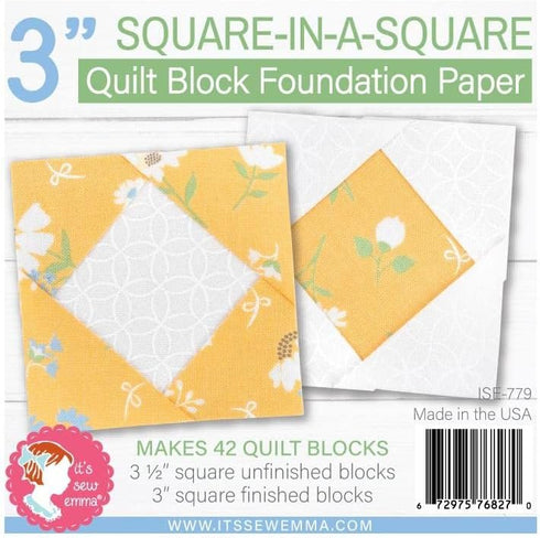 It's Sew Emma Square Block 3 Foundation Paper...