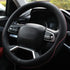 Microfiber Leather Steering Wheel Cover Anti-Slip Matte Finish Auto Car Wheel Cover Universal 15 Inch Wheel Cover for Car Embossing Pattern (Pink ...