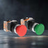Emergency Push Button Switch, Green&Red Mushroom Head, for Home or Industrial Equipment, Operating Rooms, Distribution Boxes, NO NC, 22mm, Spring ...