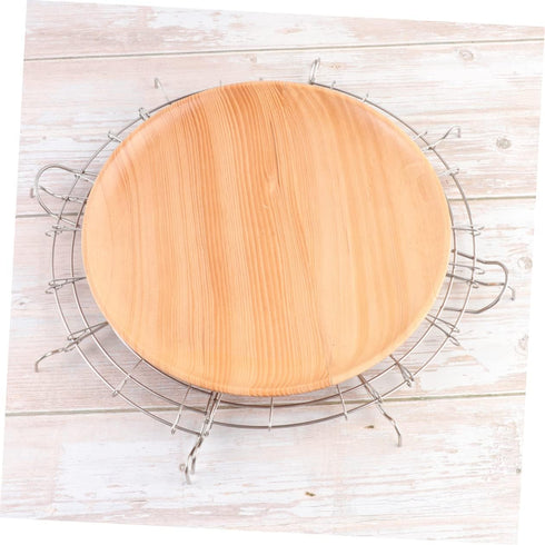 Hemoton 2Pcs Tempura Rack Semi- Wok Fry Pan Pot For Fry Pan Drainer Rack For Tempura Fried Chicken (32cm Silver)...