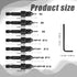 9pcs Countersink Drill Bit Set, Counter Sink Drill Bit for Wood with Wrenches Woodworking Countersink Bit for #4#6#8#10#12#14#16 Screws in Hard Wo...
