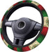 Retro Mexico Flag Steering Wheel Covers,Soft Steering Wheel Protector For Women & Men,Universal 15 Inch Auto Car, One Size...