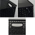Asking 4-Pack Plastic Weave Storage Basket, Black Plastic Storage Baskets Organizing...