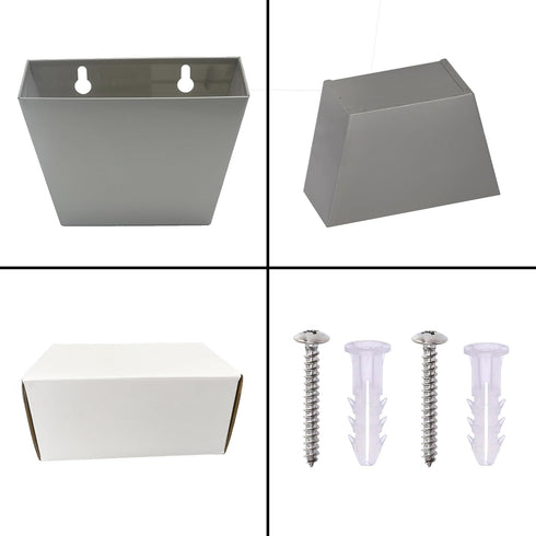 Silver Bottle Cap Catcher Wall Mounted Beer Bottle Top Bucket Stainless Steel 5"...