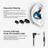in-Ear Monitors, Wired Earbuds with Tesla Technology Headphone MMCX Detachable Cables,Noise-Isolating in Ear Earbuds for Musicians Drummer HiFi St...