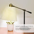 Uonlytech Lamp Shade Linen Pre-cut Round Craft Diy Making Cover Lampshade Material Fabric Floor Styrene Light Shade Cloth Desks White for Re Repla...