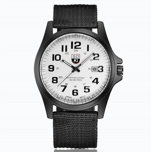 CdyBox 3 Pack Women Nylon Strap Watches Men's Calendar Sport Quartz Wristwatch Military Watch Wholesale...