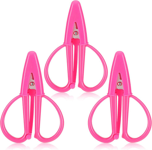 3 Pieces Mini Scissor Travel Scissors Tiny Small Scissors Portable Snips Scissors for Sewing Craft Scissors with Cover for Women Girls Embroidery ...