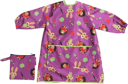 Tidy Tot - Long Baby Bib - Mess Proof Long Sleeve Feeding Smock with Large Food Catcher Pocket - Waterproof Bib...
