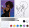 Canvas Painting Kit Pre Drawn Canvas for Painting for Adults Party Kits Paint and Sip Party Supplies 8x10 Canvas to Paint 8 Acrylic Colors,3 Brush...
