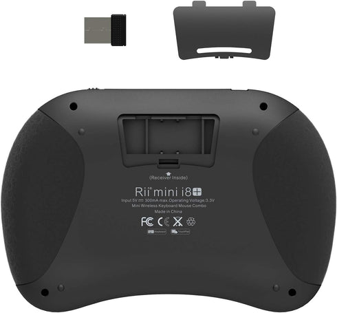 Rii 2.4GHz Mini Wireless Keyboard with Touchpad?QWERTY Keyboard, Backlit Portable with Remote Control for Laptop/PC/Tablets/Windows/Mac/TV/Xbox/PS...
