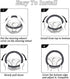 4Pcs/Set Faux Wool Fluffy Steering Wheel Covers Long Fur Gear Shift Cover,Handbrake Cover,Fluffy Armrest Cover Fuzzy Furry Car Accessories Long Ha...