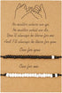 Pinky Promise Bracelet for Couples Fiance Gifts for Couple Bracelets for Boyfriend and Girlfriend Gf Gifts for Your Bf Mother Son Bracelets Set fo...