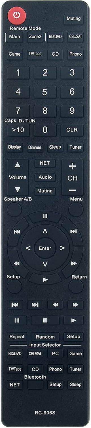 RC-906S Replacement Remote Control Applicable for Integra Network Stereo Receiver DTM-6 DTM-7 DTM-40.7 DTM6 DTM7 DTM40.7...
