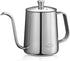 MERMOO YILAN Gooseneck Coffee Kettle 21oz Pour Over Drip Pot 600ml Long Narrow Spout Stainless Steel Water Dripper Kettle for Tea & Coffee(Silver)...