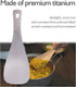 iBasingo Titanium Rice Serving Spoon Outdoor Camping Household Rice Shovel Portable Cooking Kit Ultra-light Scoop Rice Spoon Thickened Tableware T...