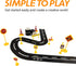 Play Tape Black Road - EKIND 2" Black Tight Curves Track Road Tape for Toy Car DIY Traffic Road Adhesive Removable Tape (8 Pcs, Black)...