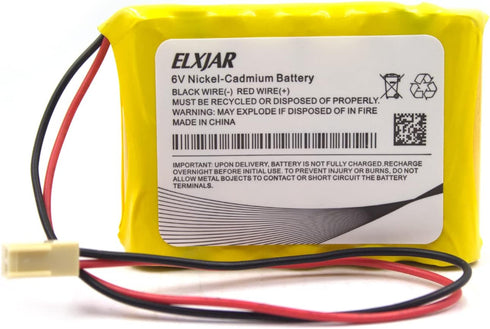(2-Pack) 6V 800mAh Ni-CD Battery Pack Replacement for Saft 705105, Emergi-Lite 0018701, 850.0054 850.0035, OSI OSA013AA CUSTOM-125 Dantona Custom1...