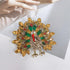 Cute Turkey Rhinestone Thanksgiving Brooch Lapel Pins for Women Girls Fashion Crystal Unique Animal Brooches Pin Ceremony Clothes Accessories Cute...
