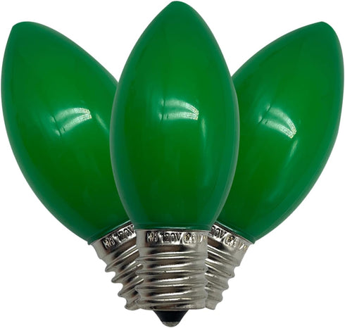 25 Pack C9 LED Replacement Christmas Light Bulbs, E17 Base Led Bulb Outdoor Christmas Lights, Waterproof Commercial Grade Holiday Decoration Repla...