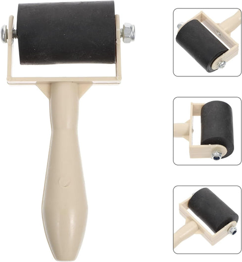 MAGICLULU Tools Tools Seam Roller 5 Pcs Rubber Printmaking Roller Plastic Brayer Brayer Rollers for Crafting Roller Brayer Rollers Rubber Roller P...