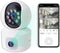 Security Camera, 1080p high-Definition Indoor Camera, 360 °Home Safety pet Camera, with Motion Tracking, Mobile Application, Two-Way Audio, Infrar...
